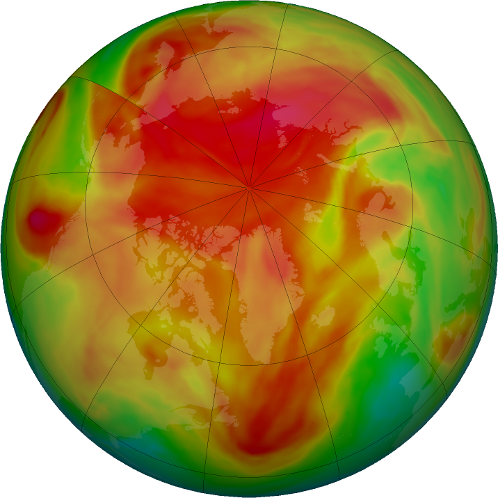 Arctic ozone map for 11 April 2024